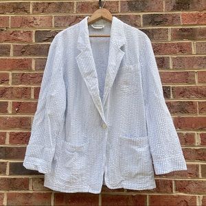 Vintage Cathy Daniels Seersucker Blazer